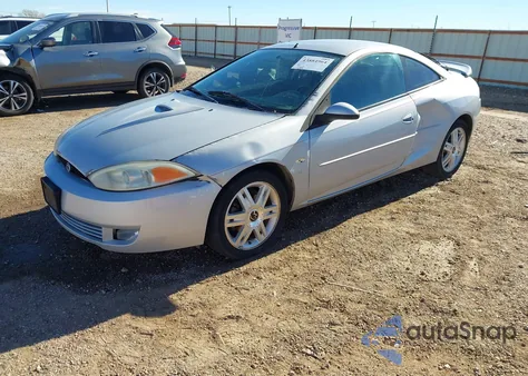 2002 Mercury Cougar V6 из США, поврежденный, VIN 1ZWFT61L025621637